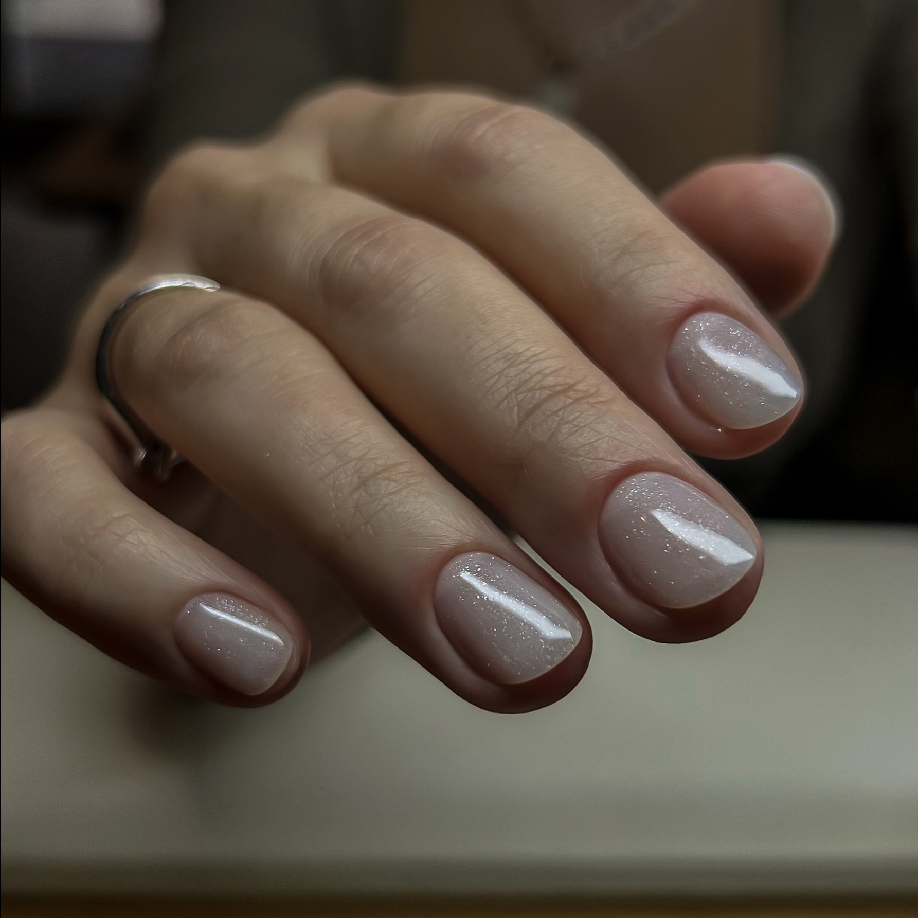 Маникюр+гелевое укрепление (nude)