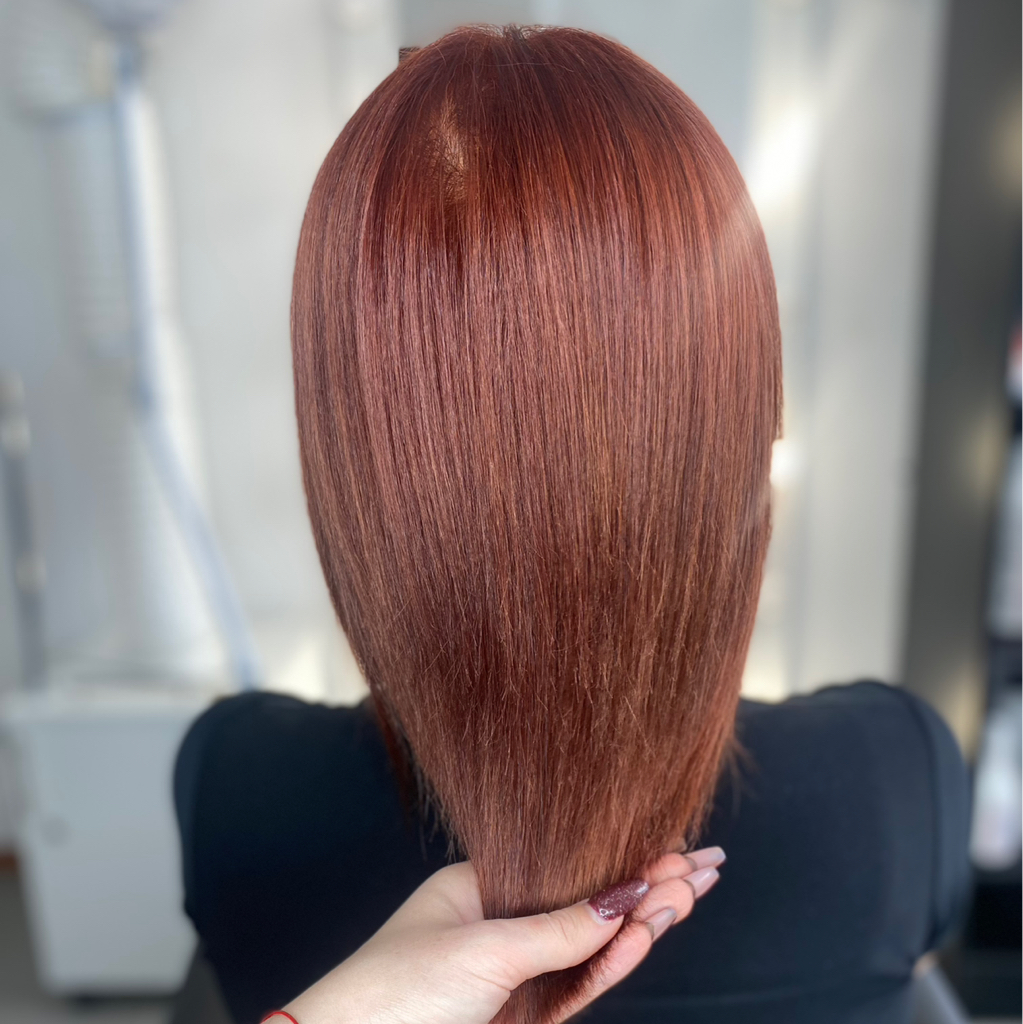 Окрашивание тон в тон (волосы ниже плеч)