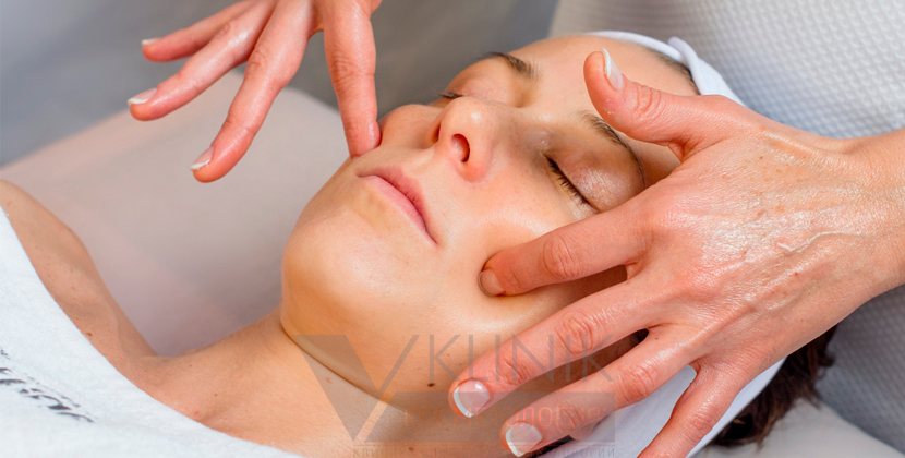 Лимфодренажный массаж лица и зоны декольте