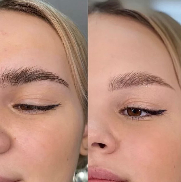 Eyebrow bleaching  (Осветление бровей