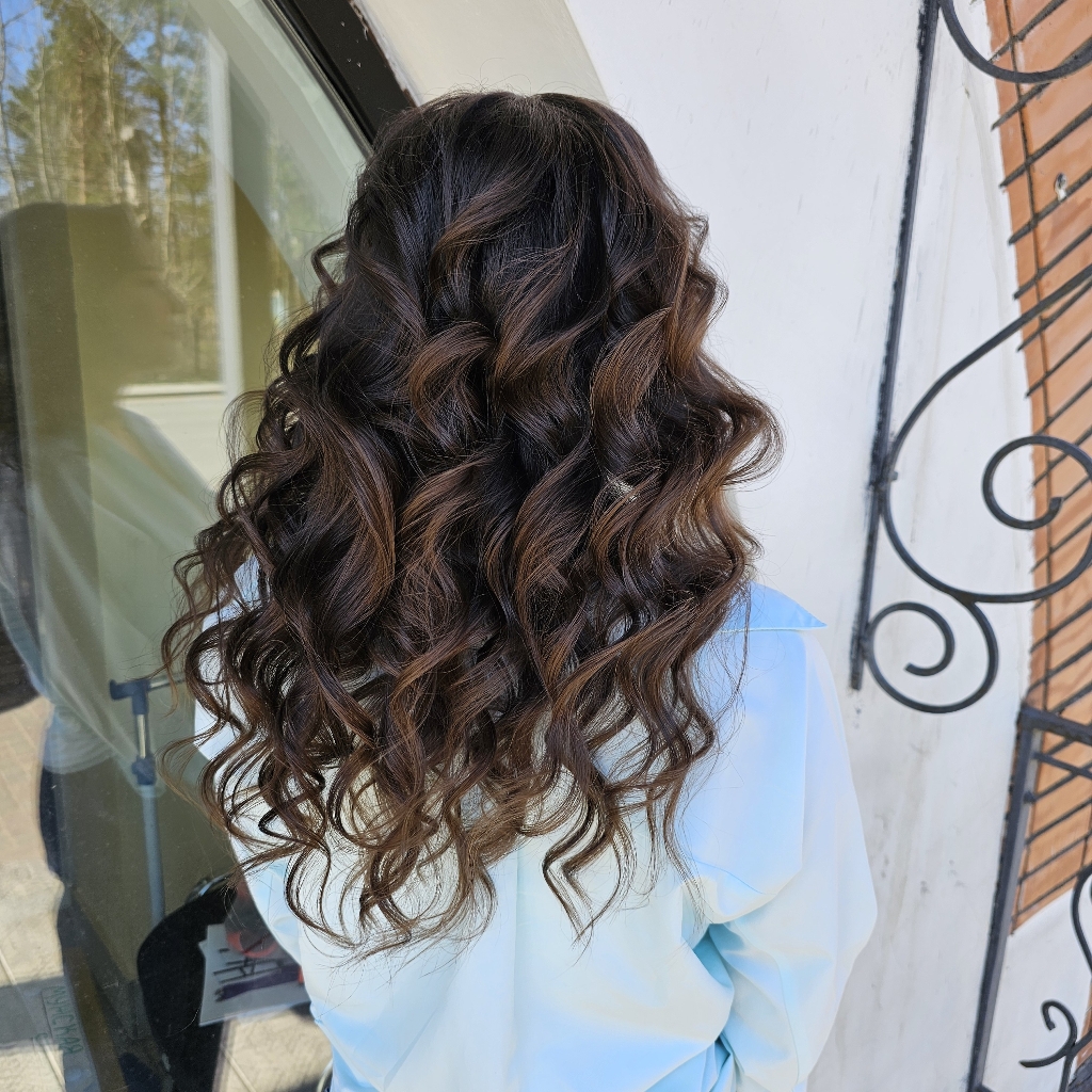 Укладка - Локоны на длинные волосы