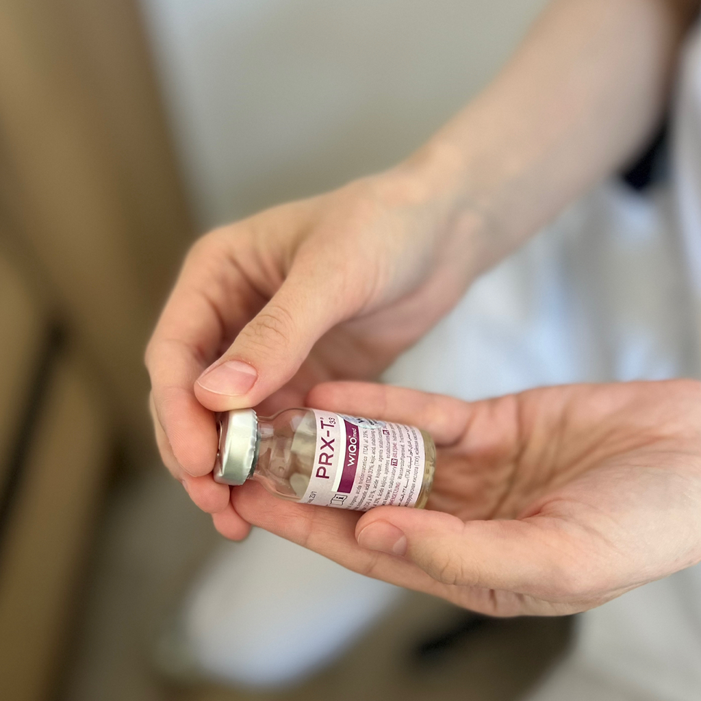 Массаж лица + пилинг prx T-33