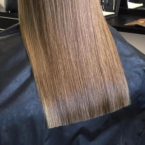 Стрижка кончиков на густые волосы