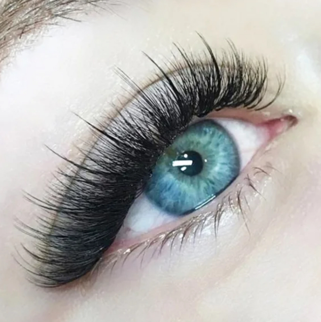 Наращивание ресниц + лучики