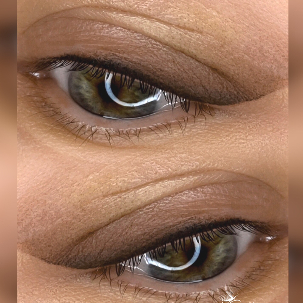 Перманентный макияж стрелка с растушёвкой