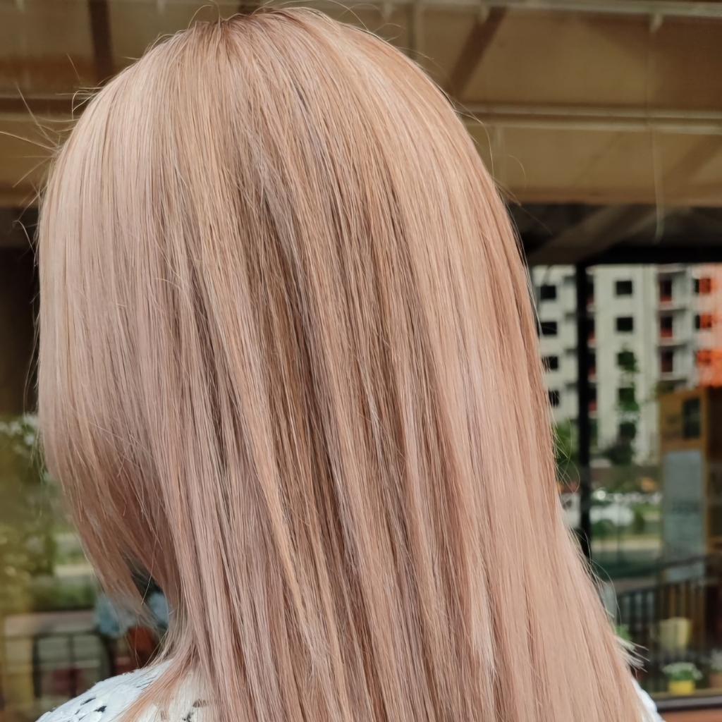 Тонирование волос на мойке