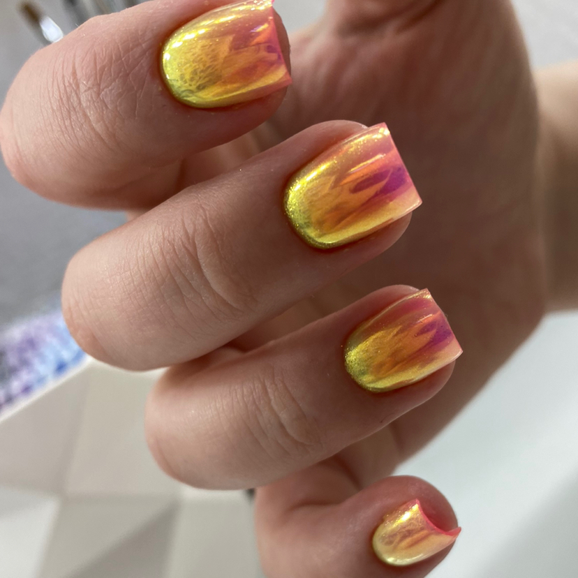 Маникюр с покрытием гель-лак + дизайн на 5-10