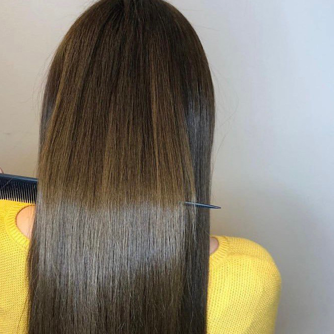 Окрашивание в тон длинные