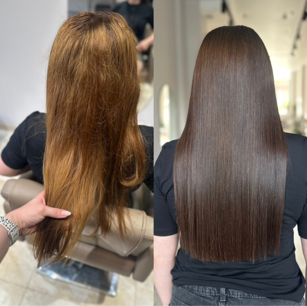 Стойкое окрашивание темных волос