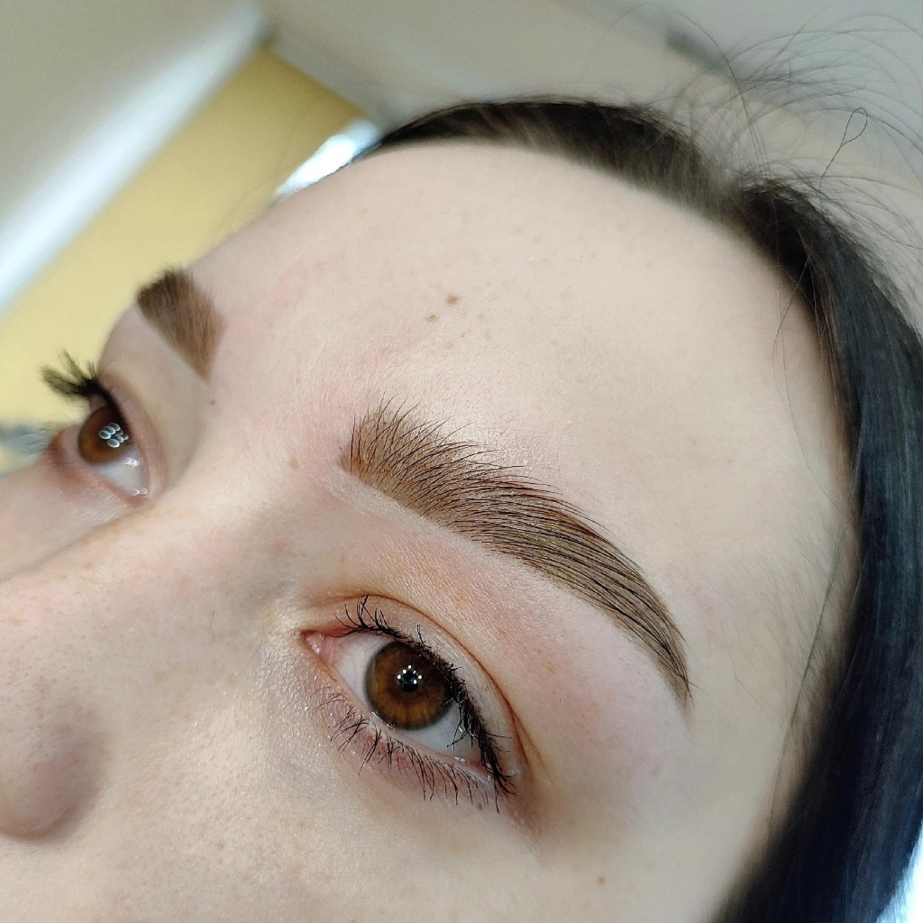 Окрашивание бровей, коррекция