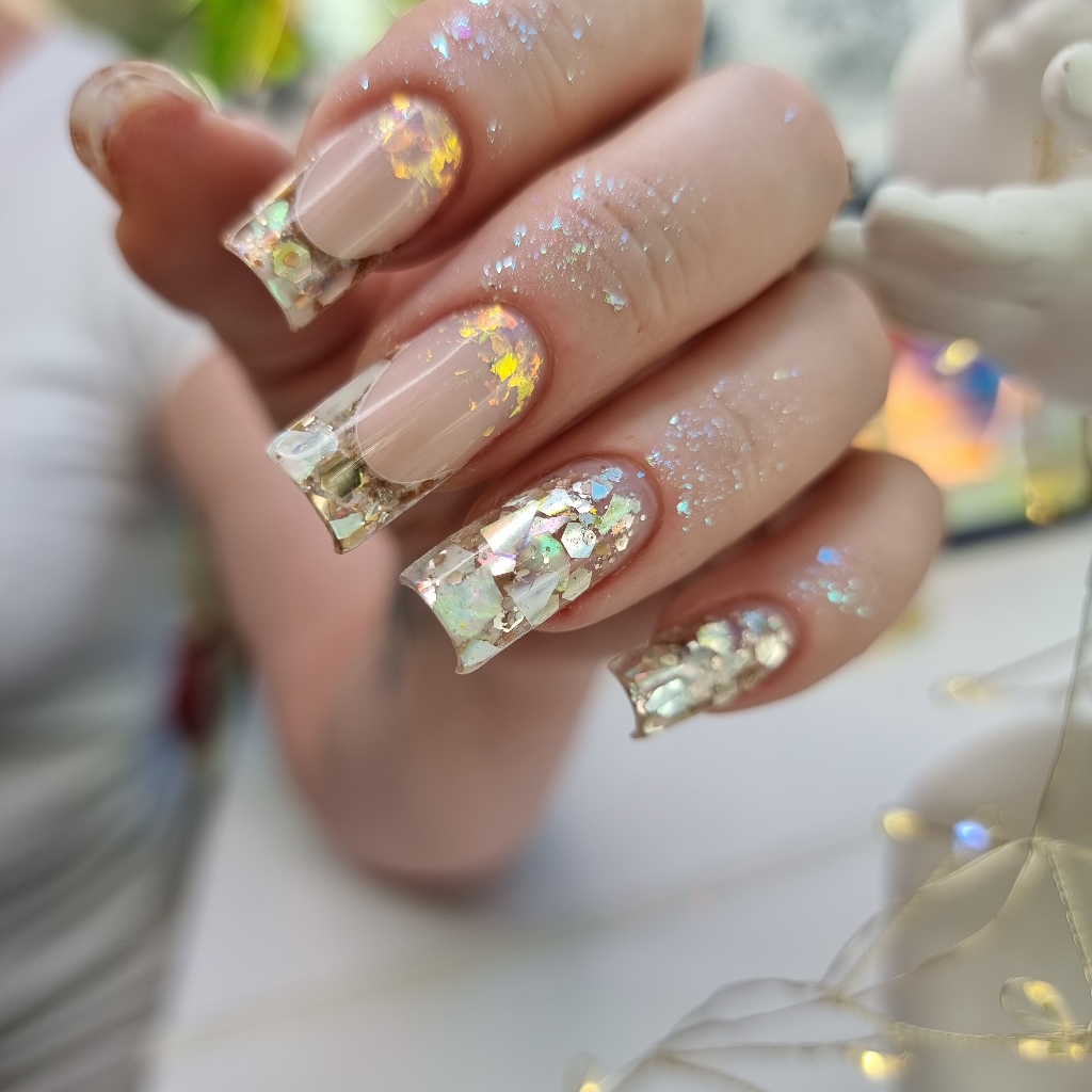 Выкладной френч/ Аквариум. Моделирование ногтей