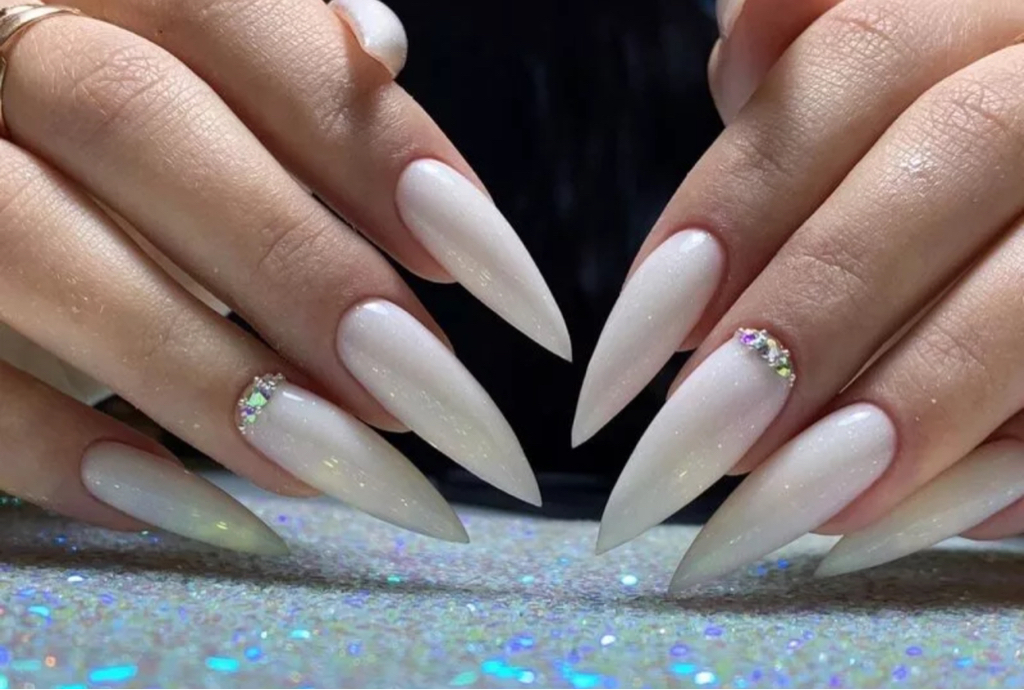 Classic poly gel extensions for long nails
