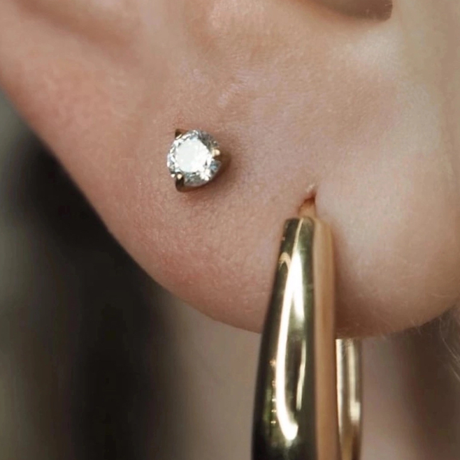 Прокол мочки