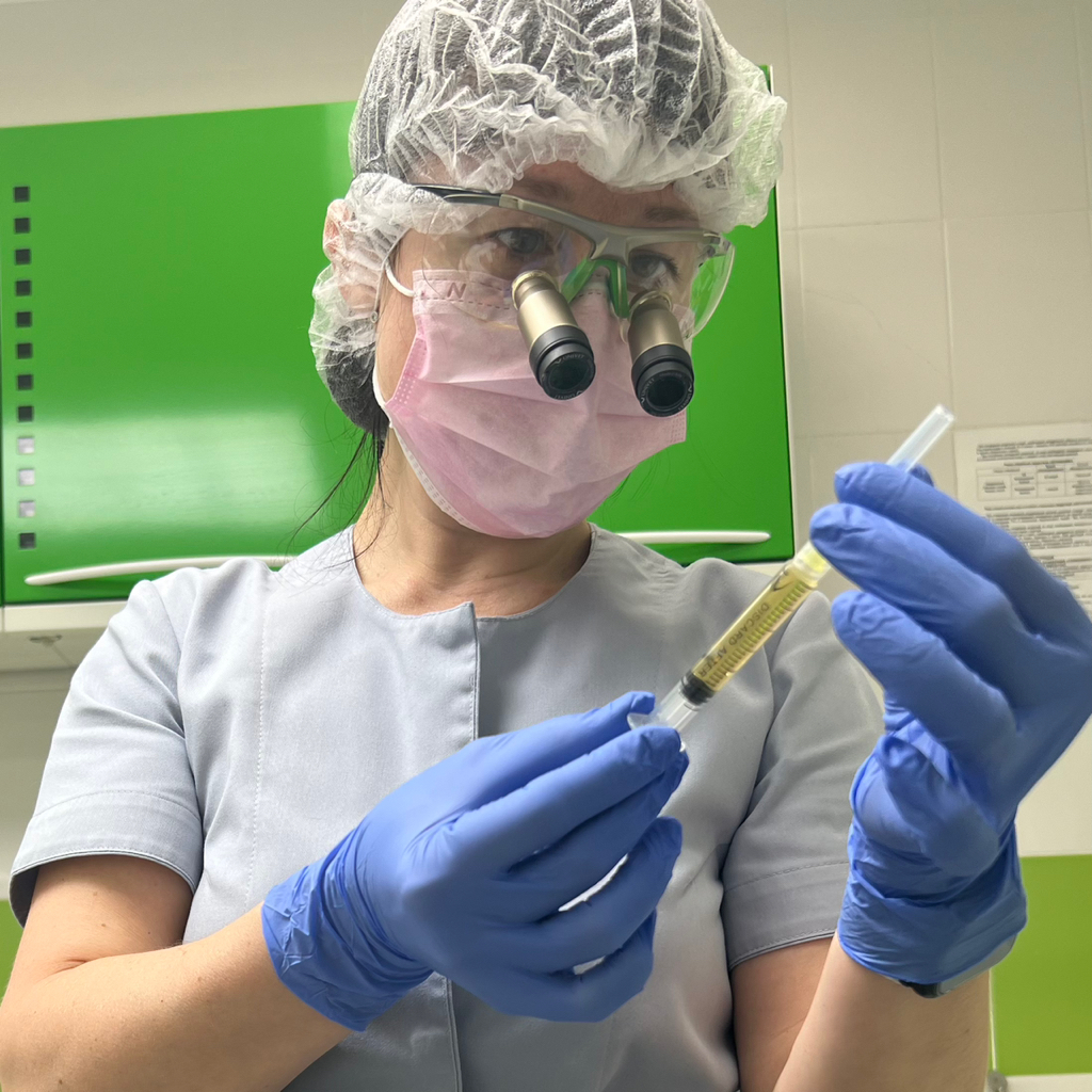 Удаление зуба мудрости с введением в лунку плазмогеля