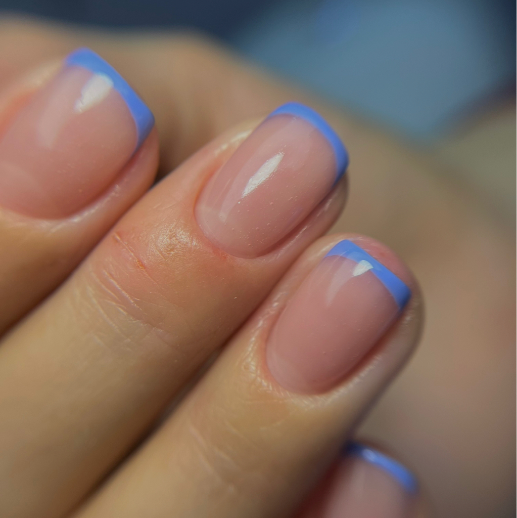 Маникюр с покрытием +френч