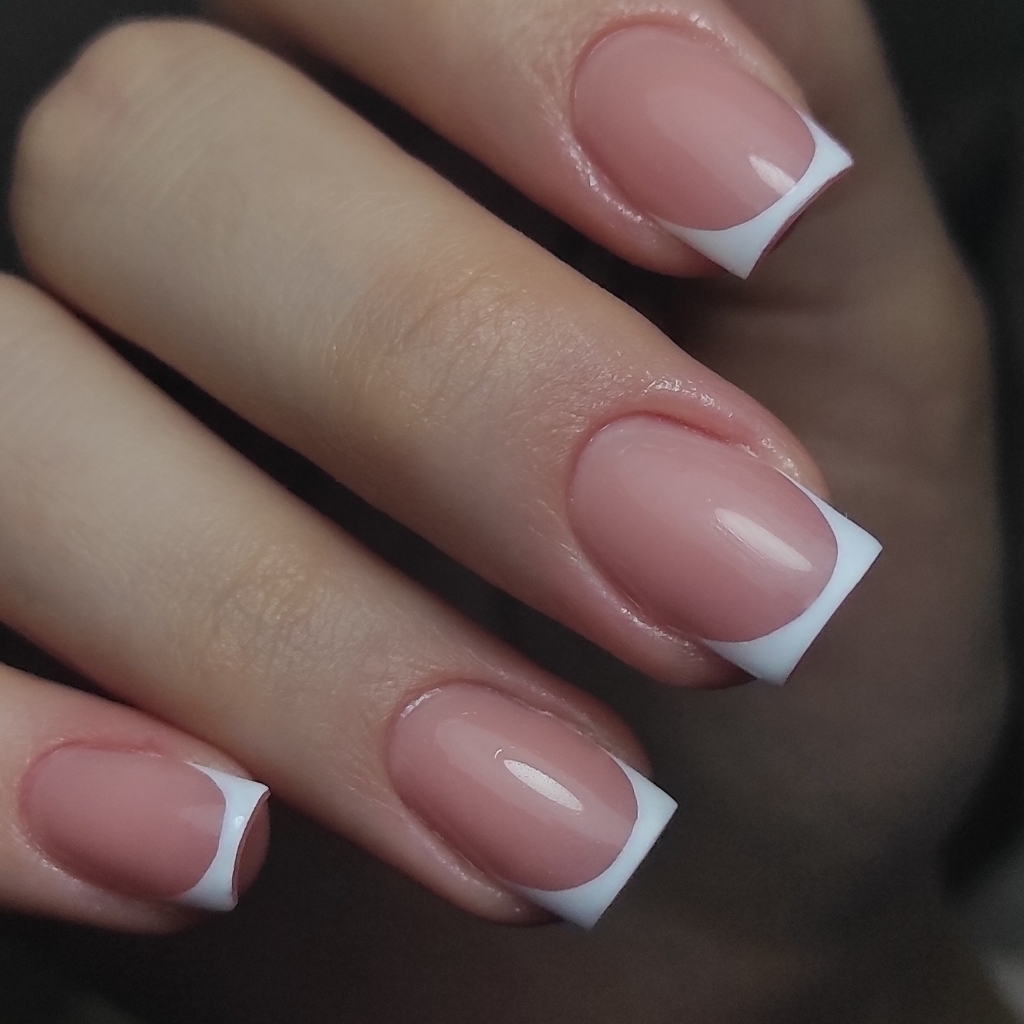 Френч, втирка, растяжка блёстками