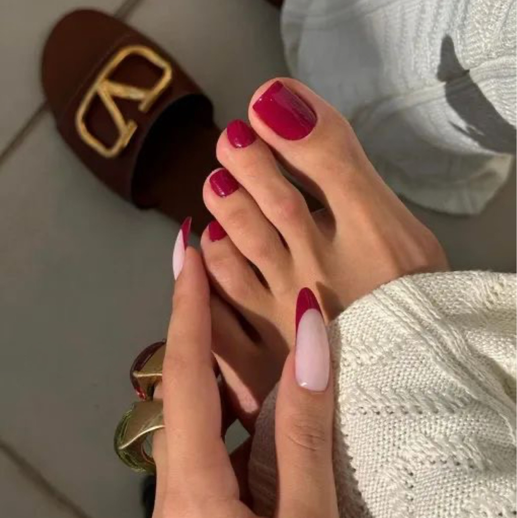 АКЦИЯ Комплекс маникюр+педикюр пальчики с покрытием гель-лак