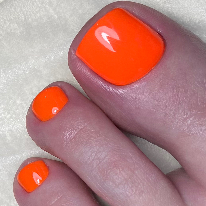 Педикюр, только пальчики с покрытием гель-лак