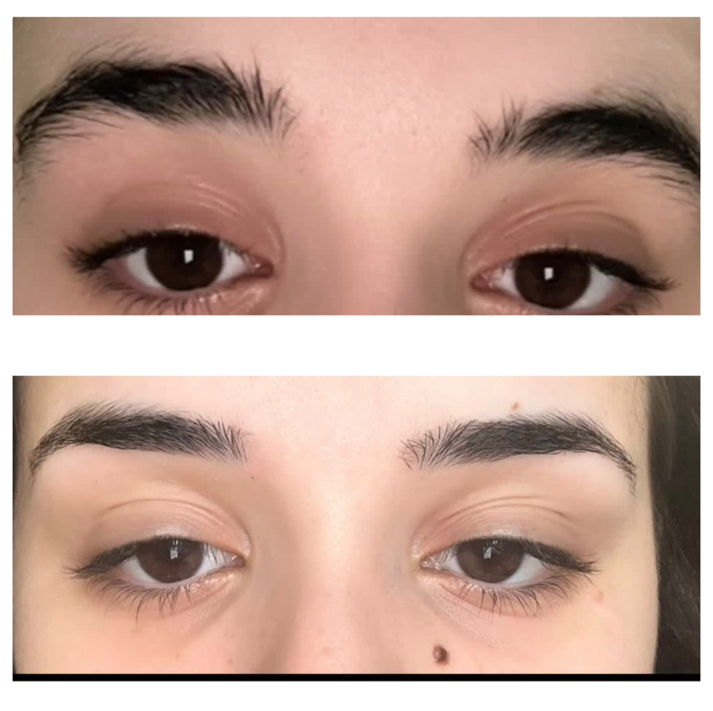 Оформление бровей