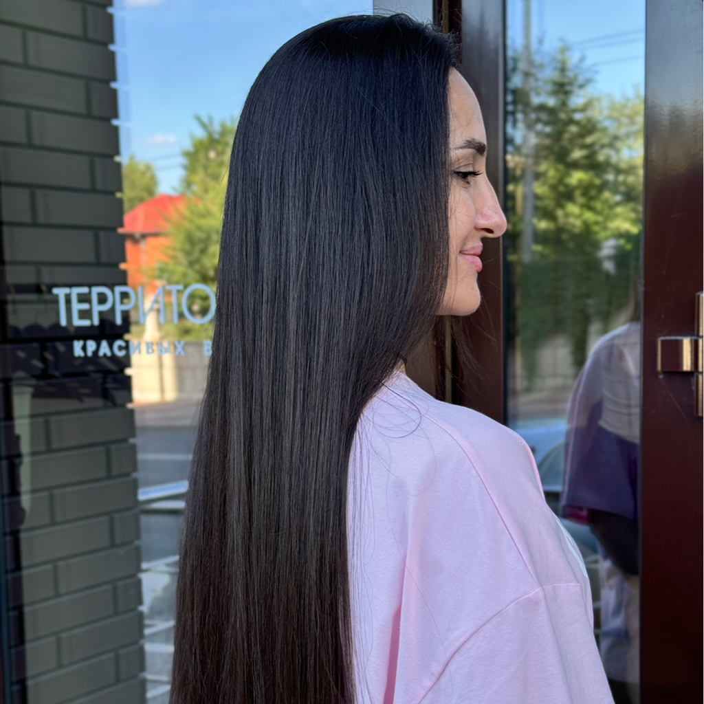 Окрашивание в один тон (длинный волос)