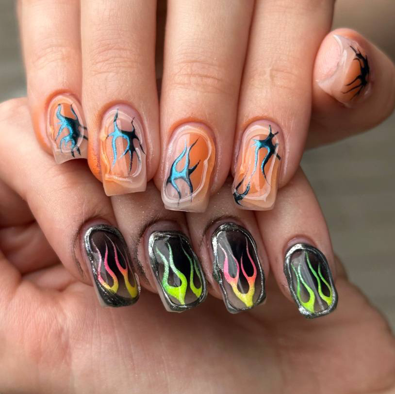 средние натуральные ногти