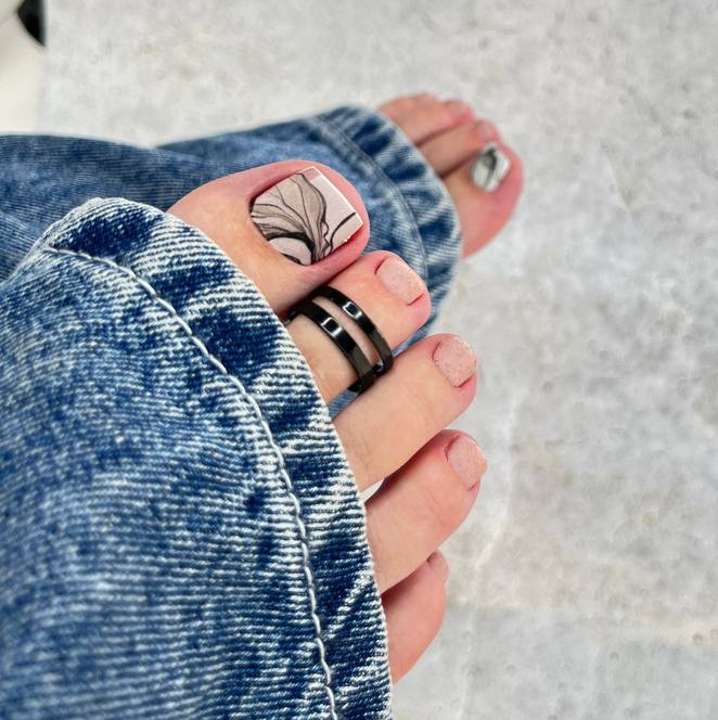 Педикюр полный + гель лак