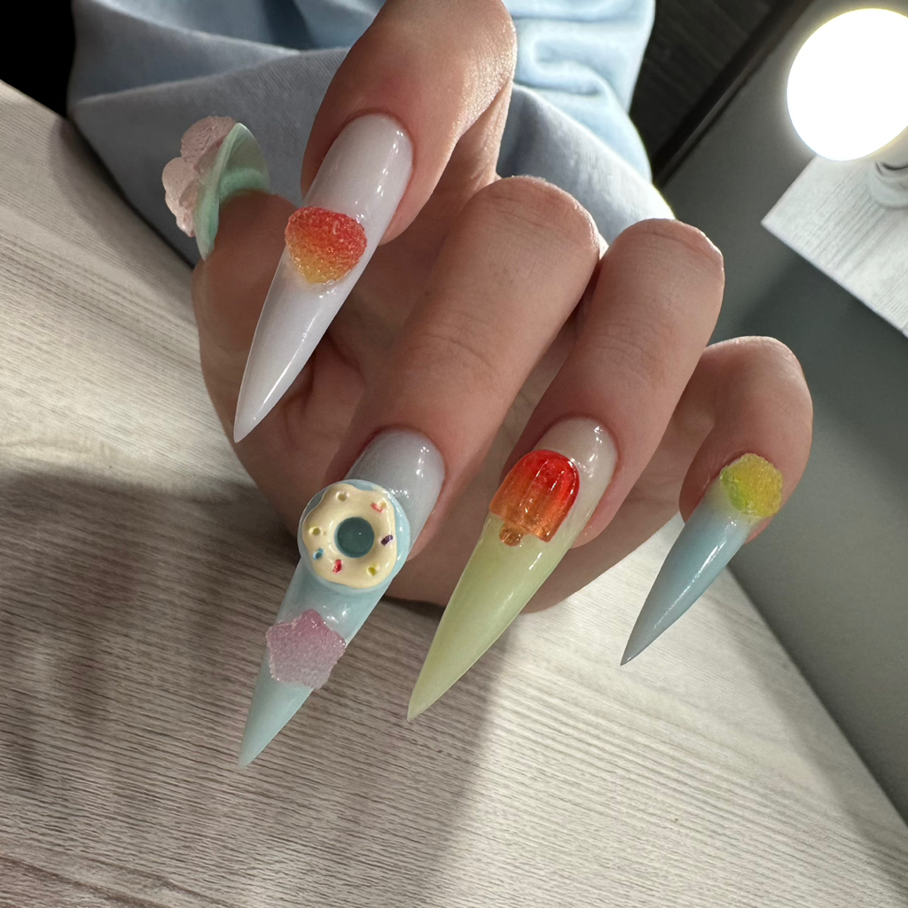 КРЕАТИВНОЕ МОДЕЛИРОВАНИЕ (Наращивание ногтей -экстремальной длины/выкладной френч/нестандартной формы)