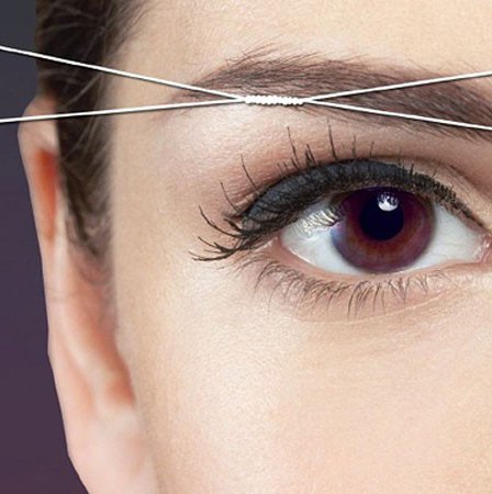 Оформление бровей нитью+покраска (хна/краска)