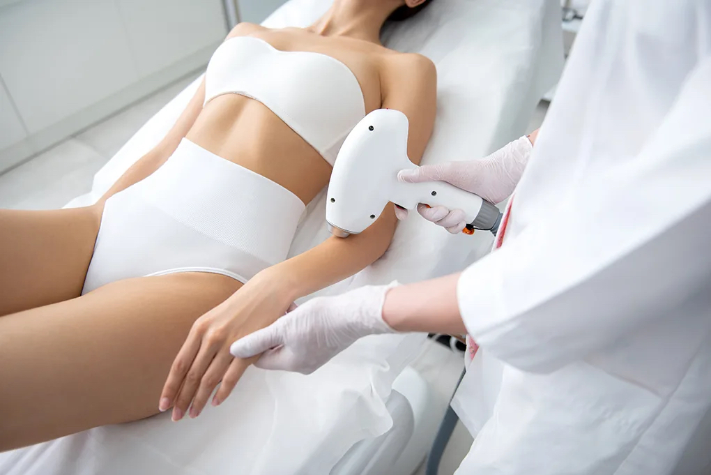 Лазерная эпиляция плечо