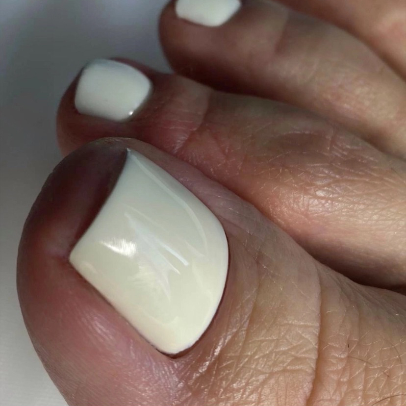 Педикюр пальчики с покрытием