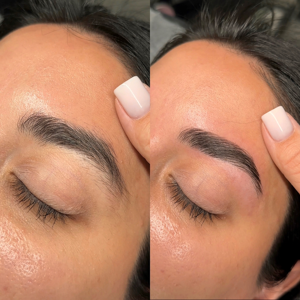 Долговременная укладка + коррекция ( без окрашивания)