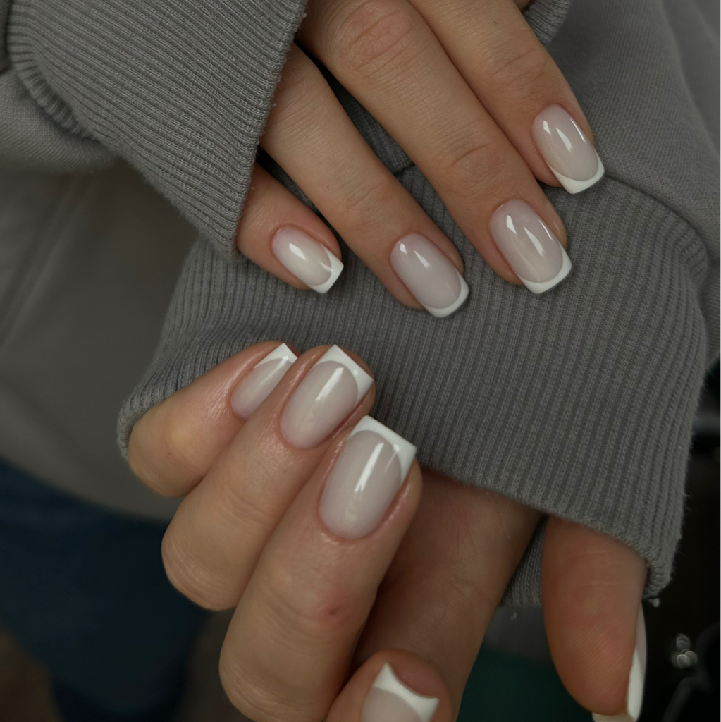 Маникюр , идеальная архитектура  , укрепление ФРЕНЧ