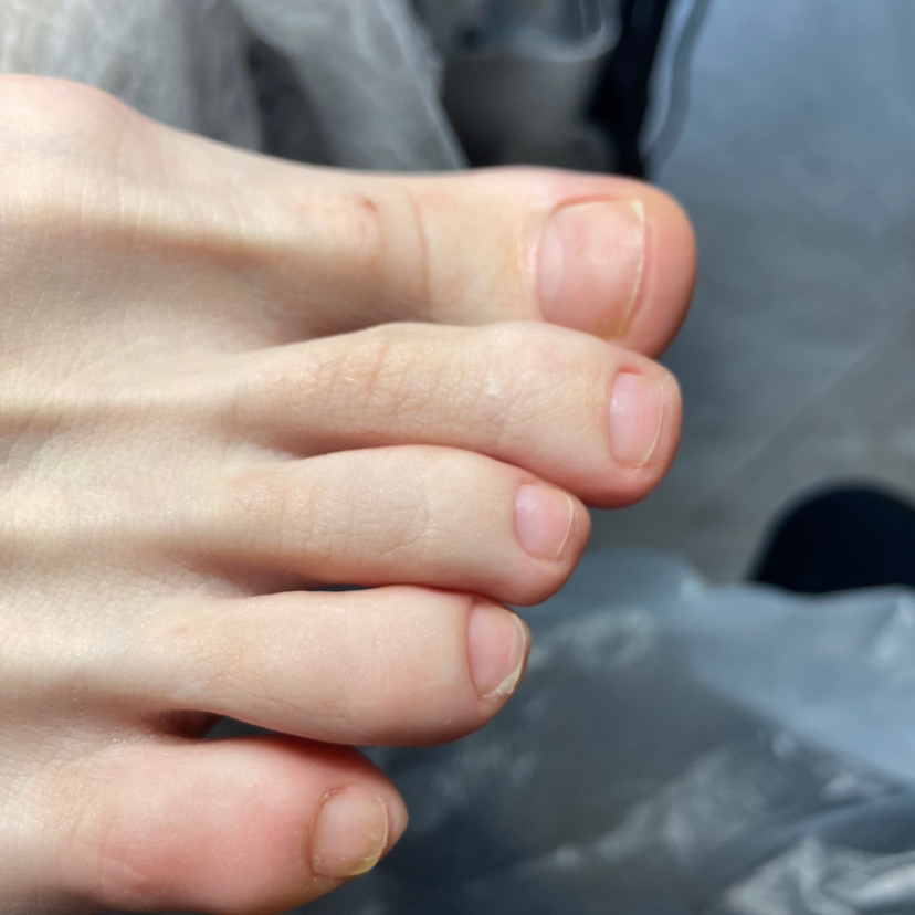 Педикюр обработка пальчиков без покрытия