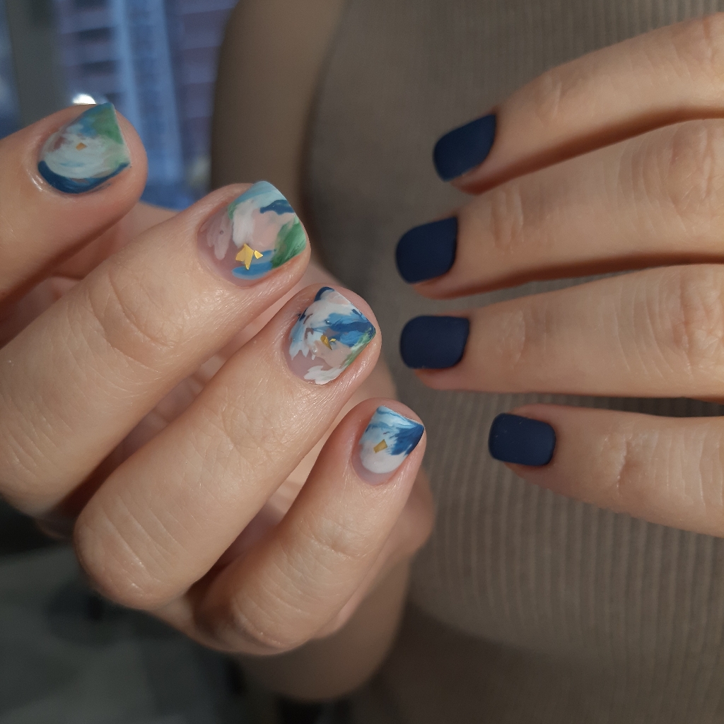 Маникюр + гл + дизайн