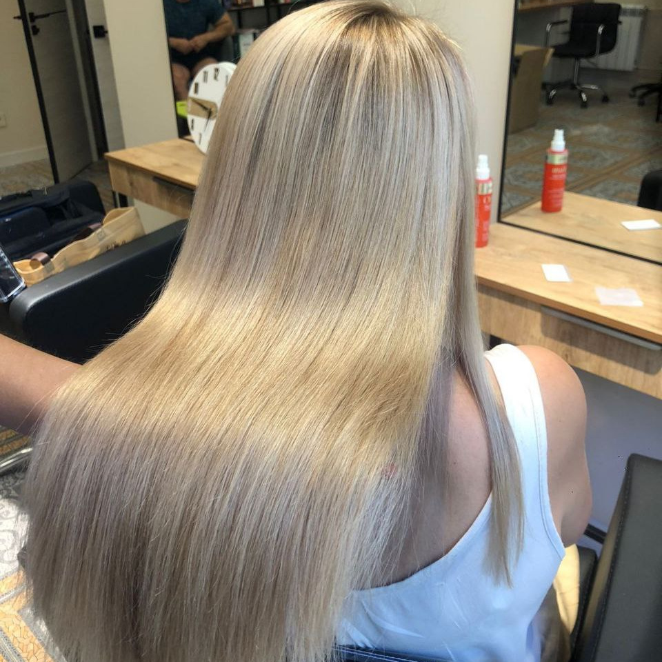 Окрашивание блонд