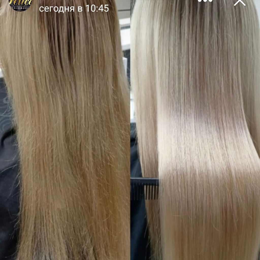 Кератиновое выпрямление/ботокс на длинные волосы.