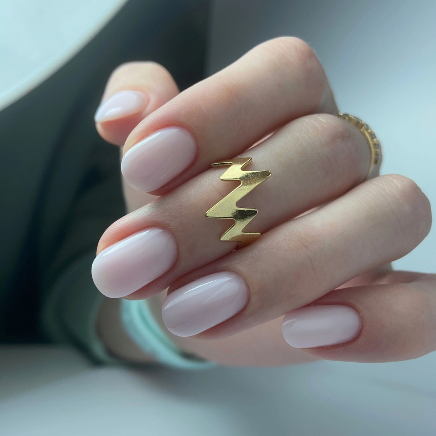 Маникюр с покрытием (короткие ногти)