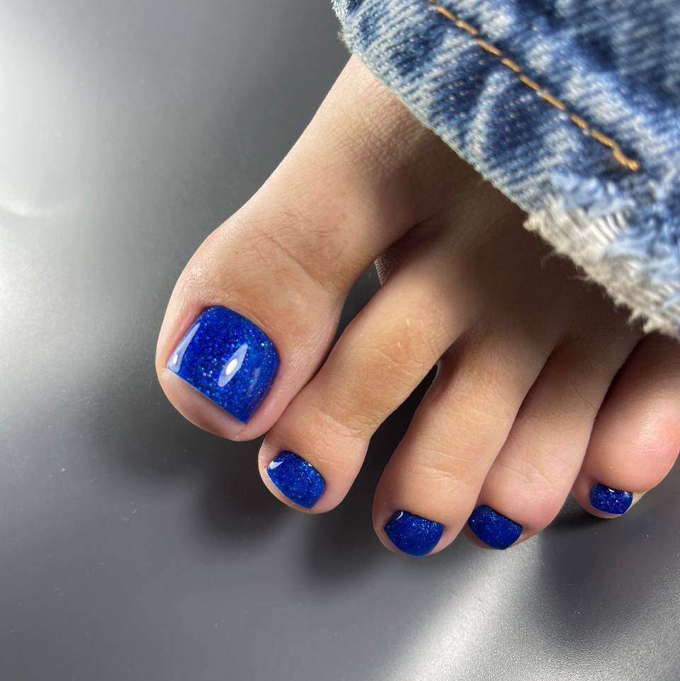 Экспресс педикюр(обработка пальчиков) с долговременным покрытием