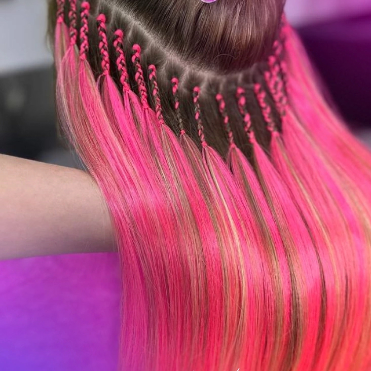 Афронаращивание на микро косы