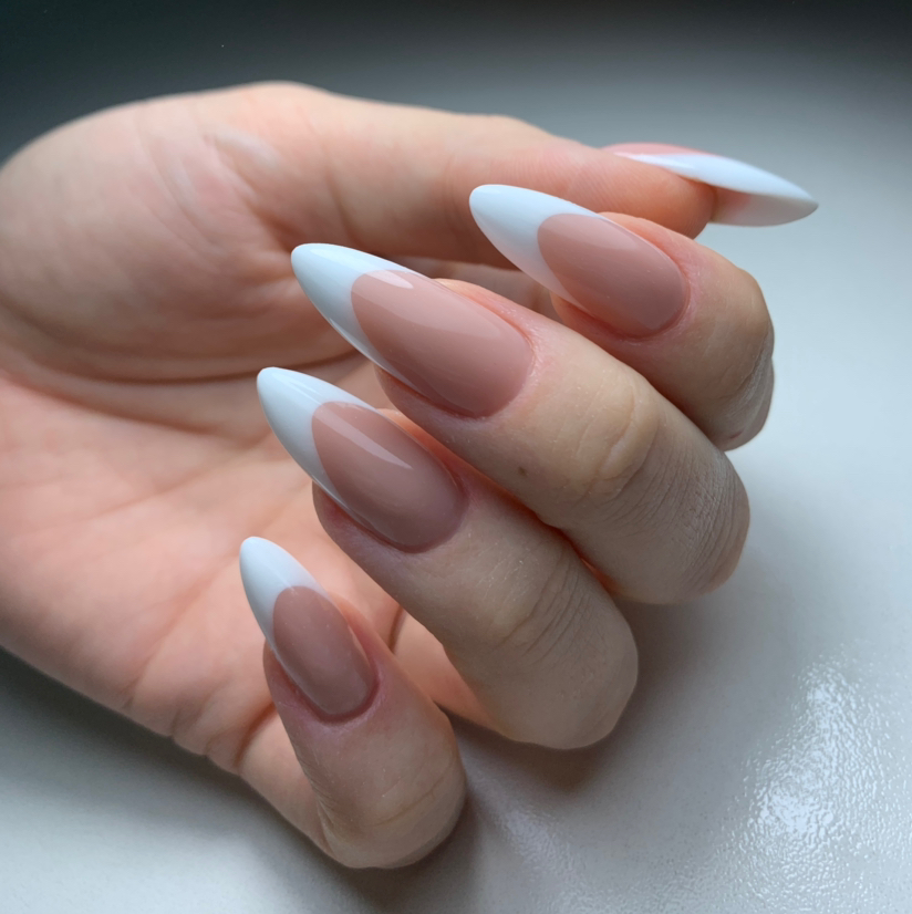 Наращивание френч (+маникюр) гель, акригель