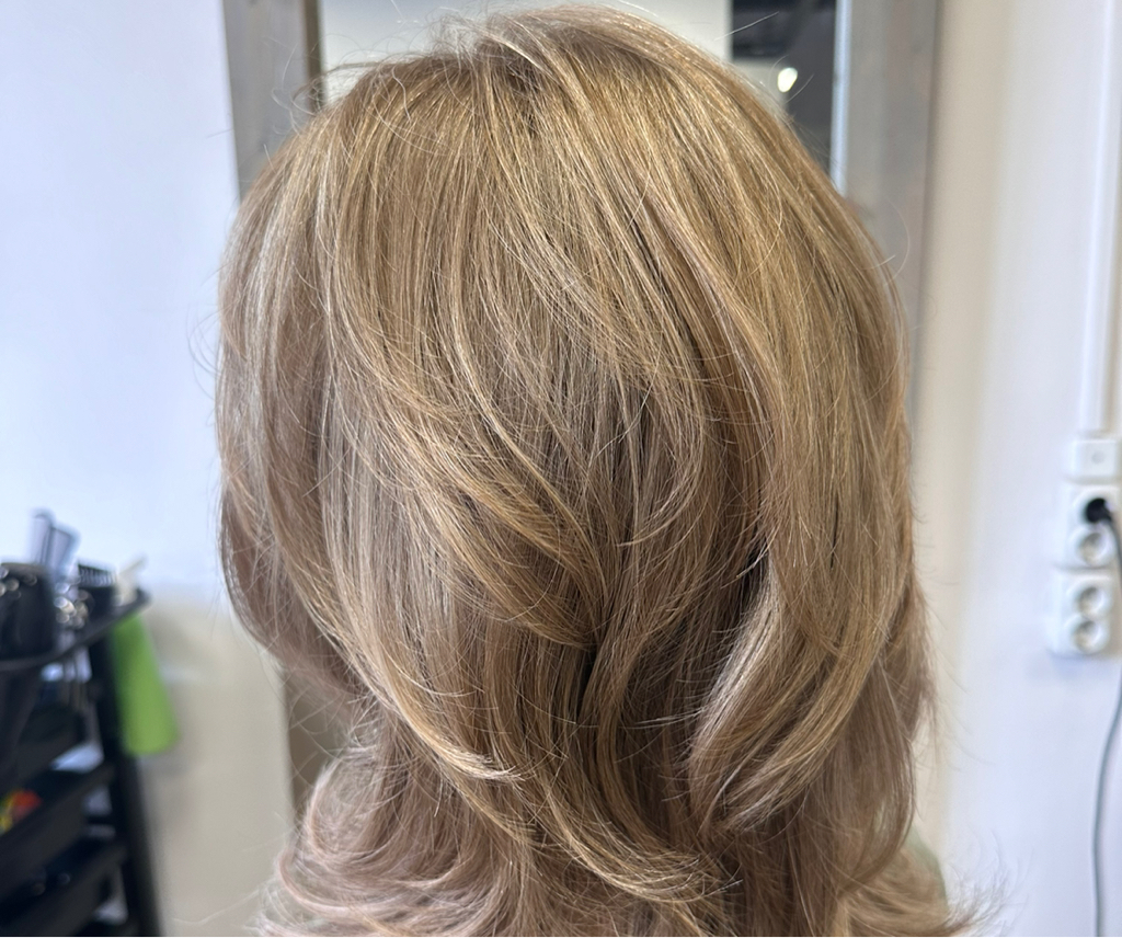 Укладка ( средняя длина волос)