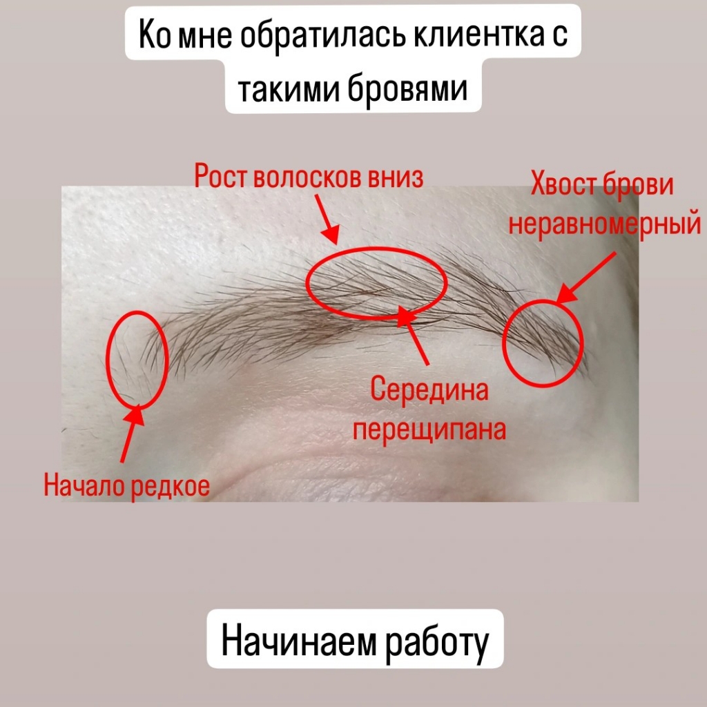 Комплексное моделирование бровей с окрашиванием
