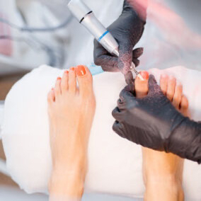 Снятие материала без педикюра и покрытия