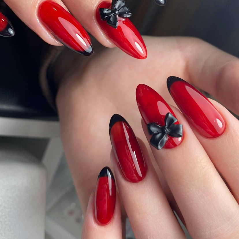 Маникюр с укреплением гелем + дизайн ногтей