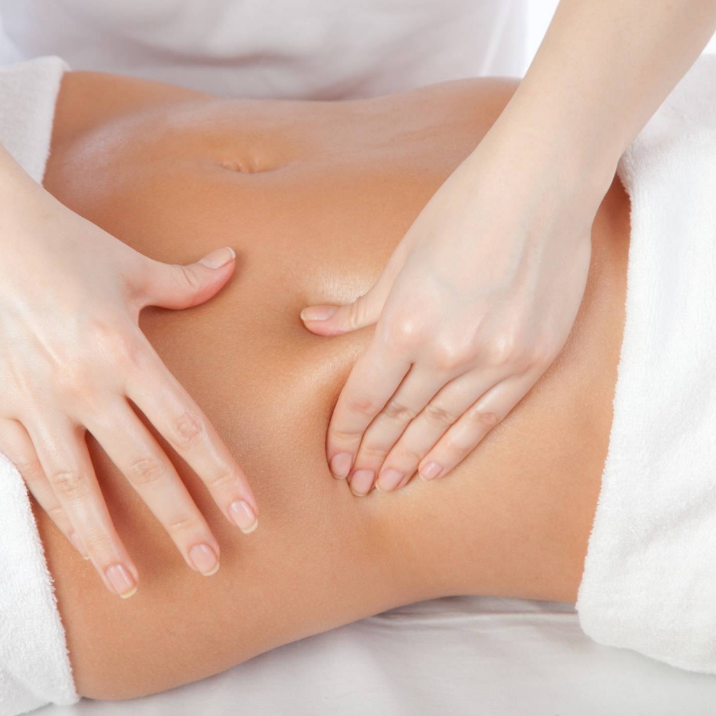 Антицеллюлитный массаж живот