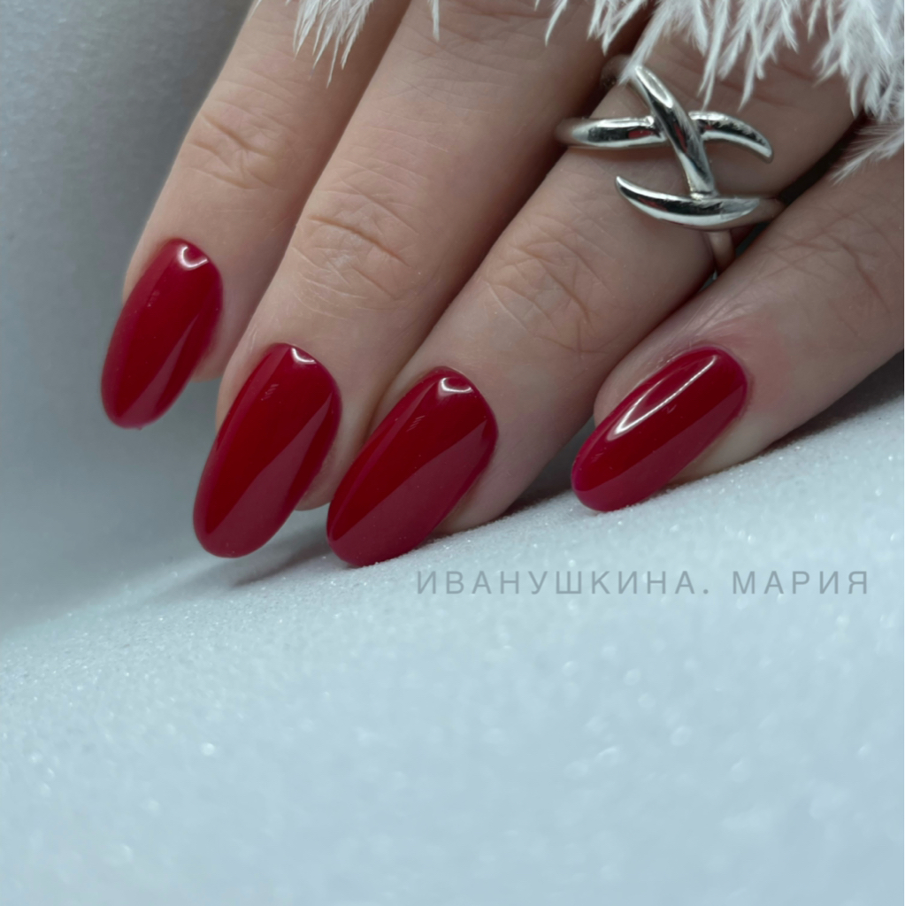 Маникюр аппаратный с укреплением