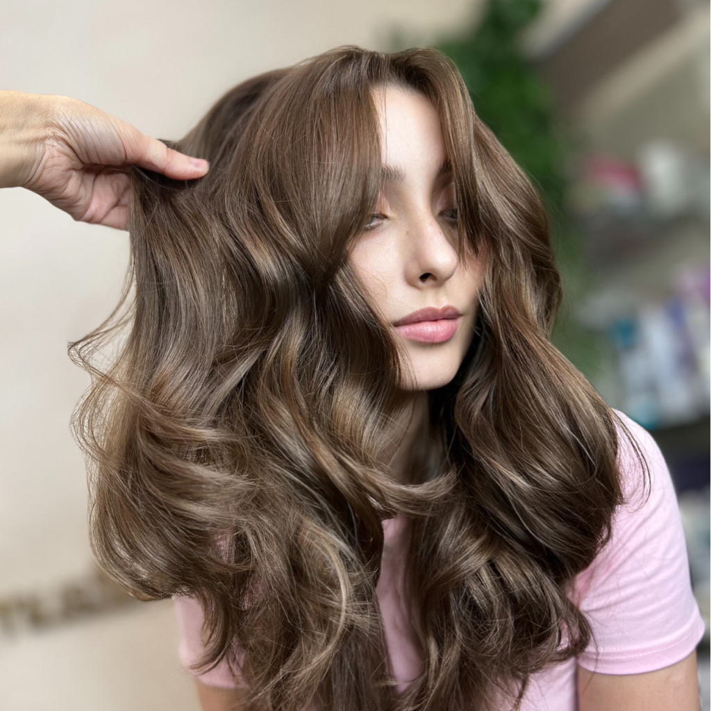 Мелирование,Airtouch,balayage,shatush(ниже плеч,средняя густота)