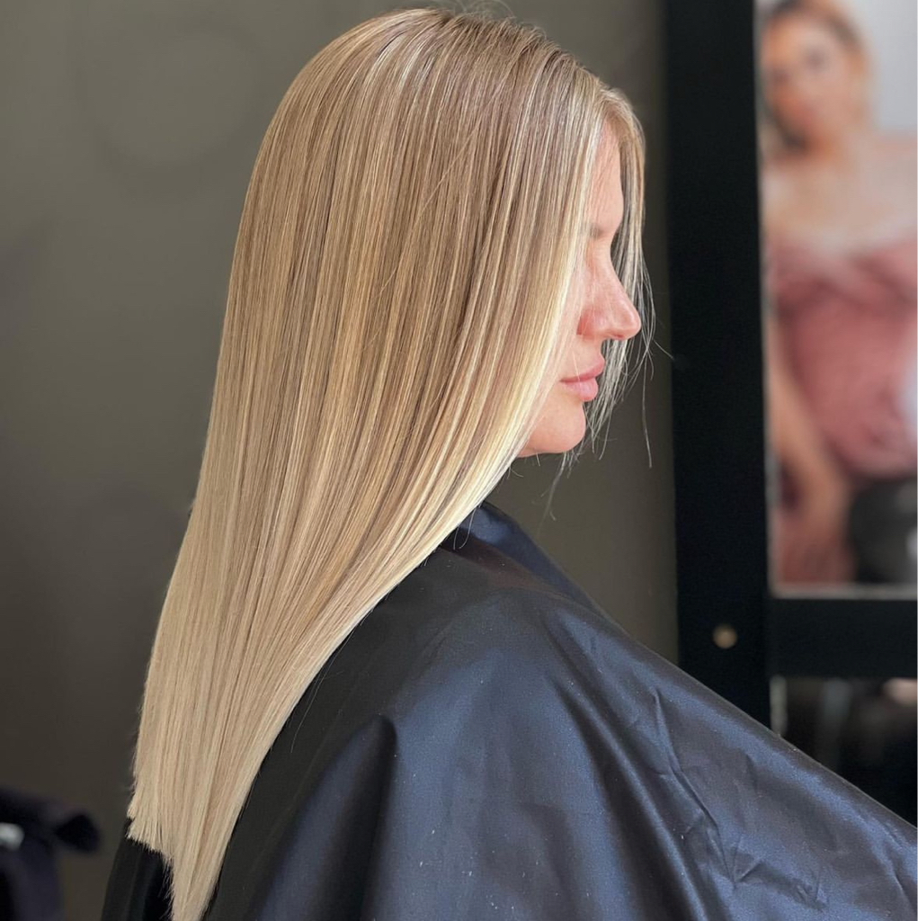 Укладка на утюжок(ровные волосы)