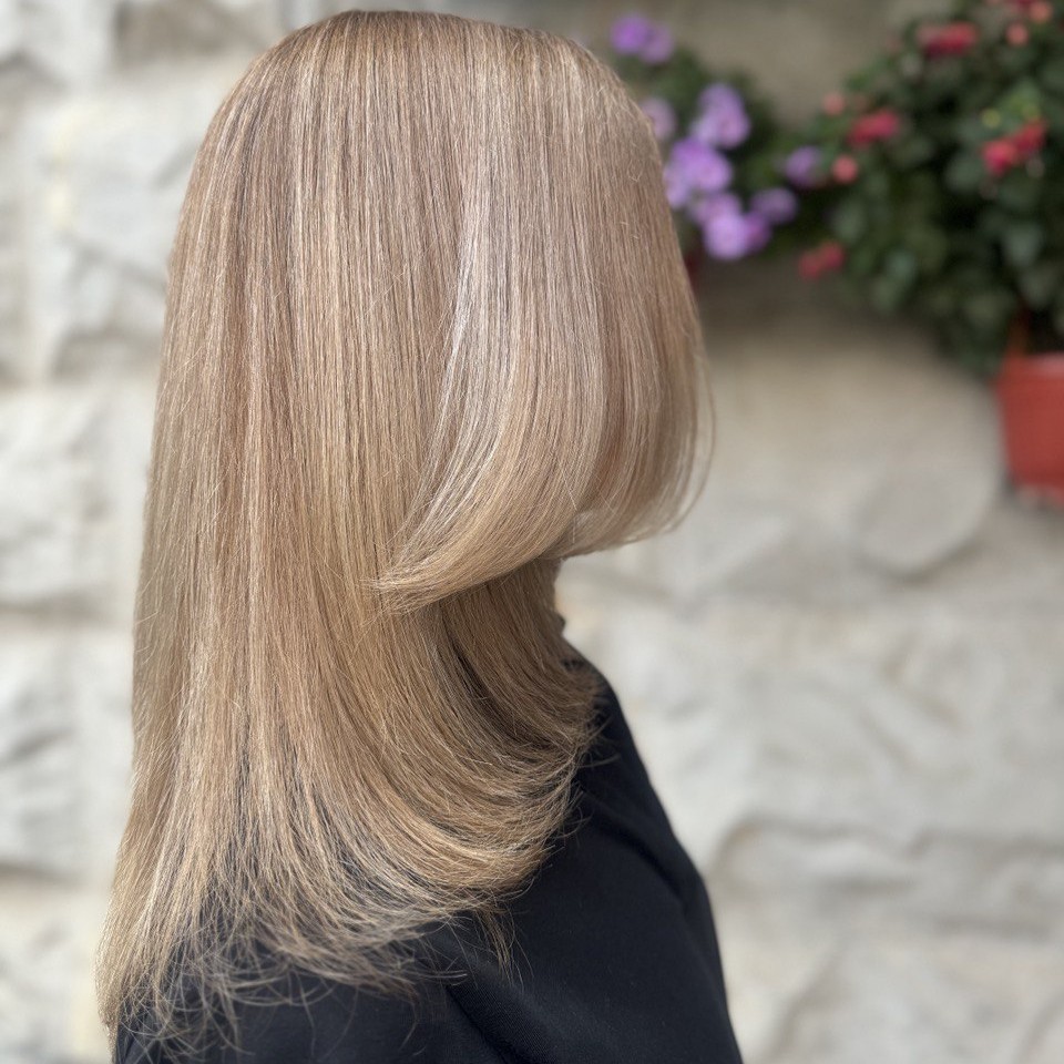 Мелирование + тонирование (длинные волосы) Matrix