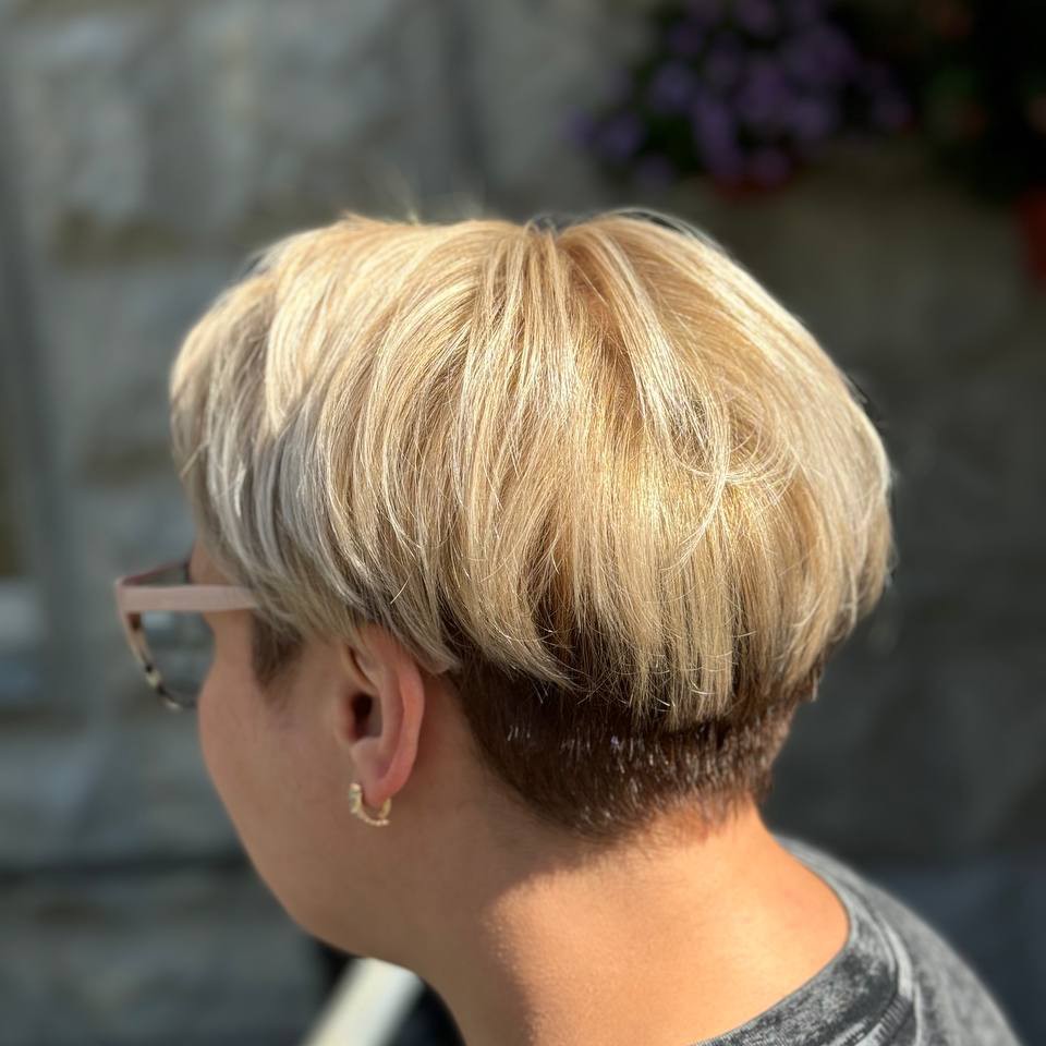 Авторское окрашивание красителем CHI (короткие волосы)